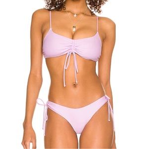 Superdown Liane bikini bottom Lilac Small